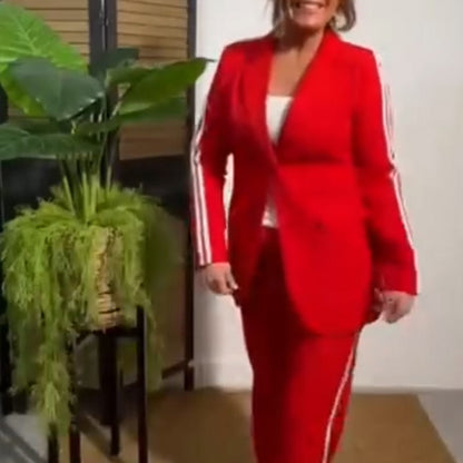 Women's Fashion Jacket & Pants Two Piece Set