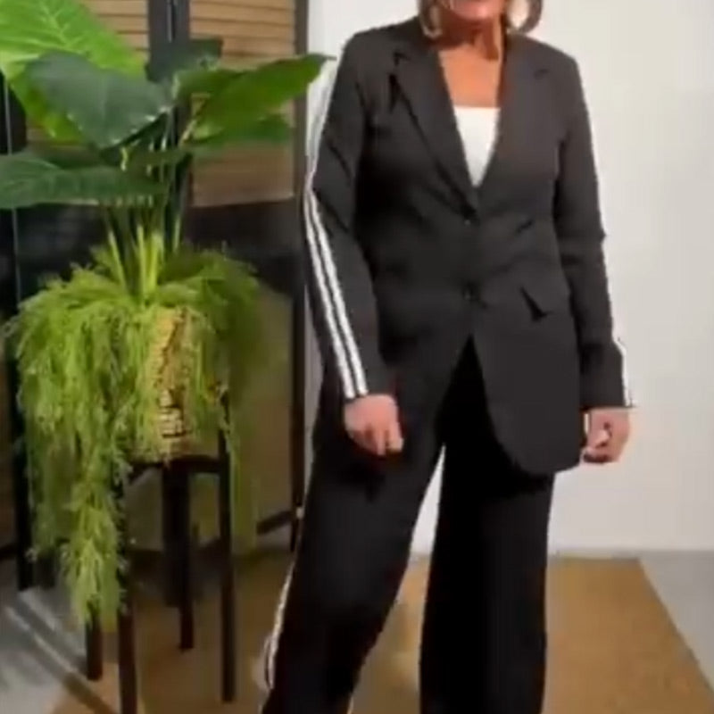 Women's Fashion Jacket & Pants Two Piece Set