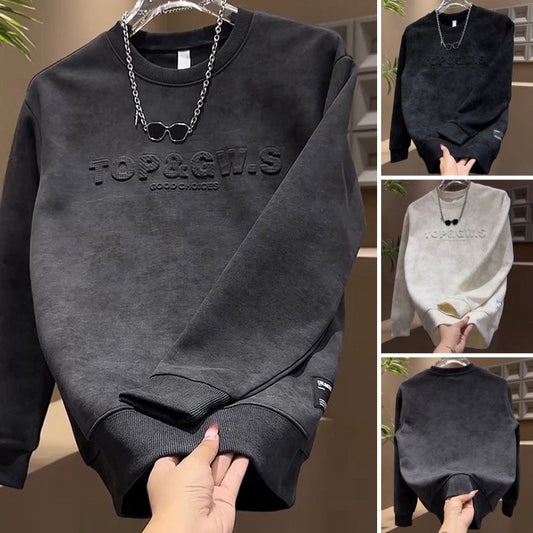 Premium Men's Casual Crewneck Sweatshirt🎁FREE Unisex Punk Necklace