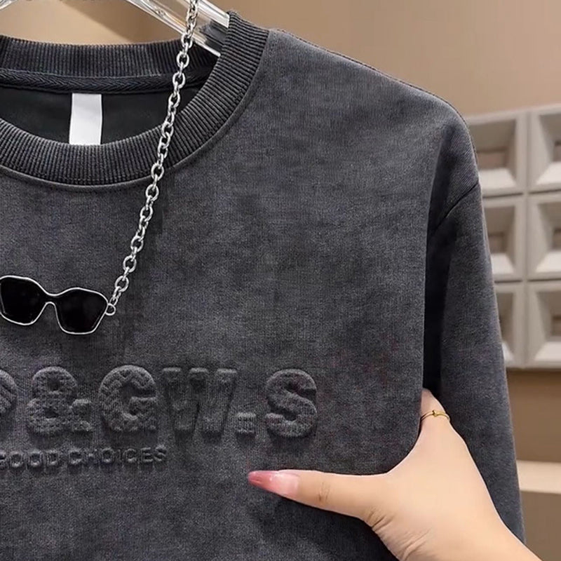 Premium Men's Casual Crewneck Sweatshirt🎁FREE Unisex Punk Necklace