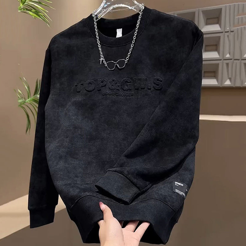 Premium Men's Casual Crewneck Sweatshirt🎁FREE Unisex Punk Necklace
