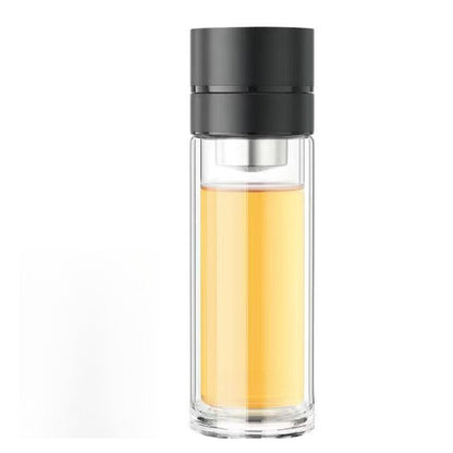Double Wall Borosilicate Portable Tea Cup