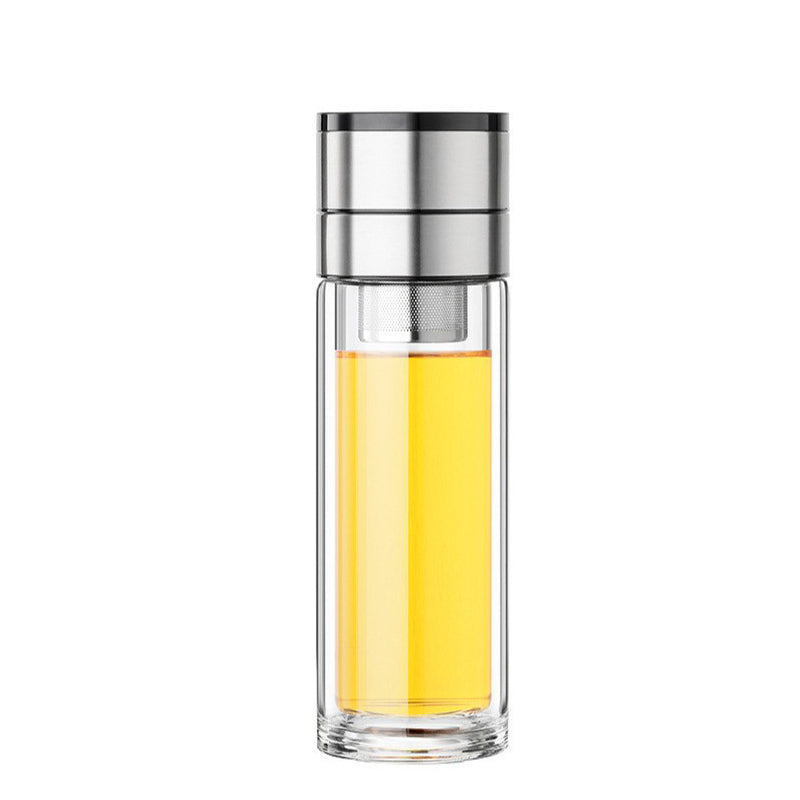 Double Wall Borosilicate Portable Tea Cup
