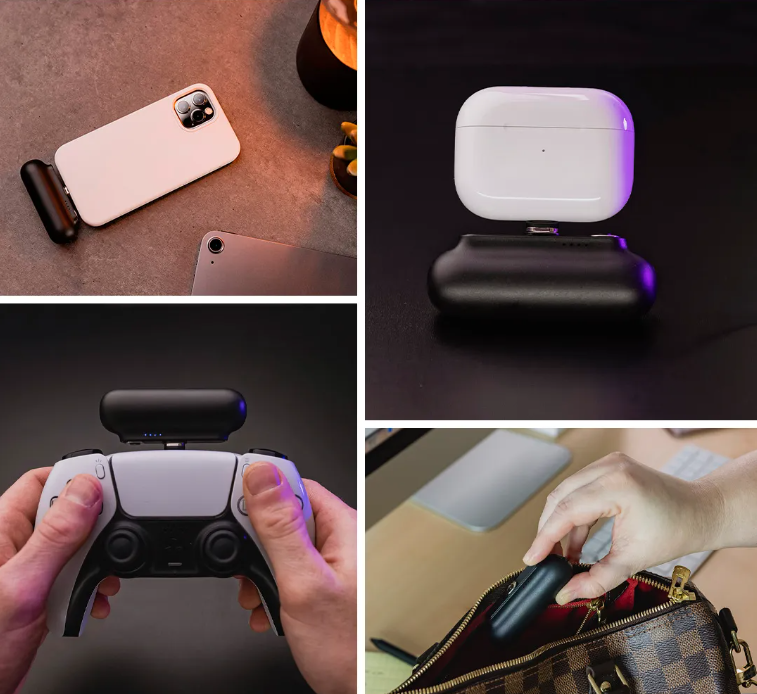 3-in-1 plug mini portable magnetic power bank