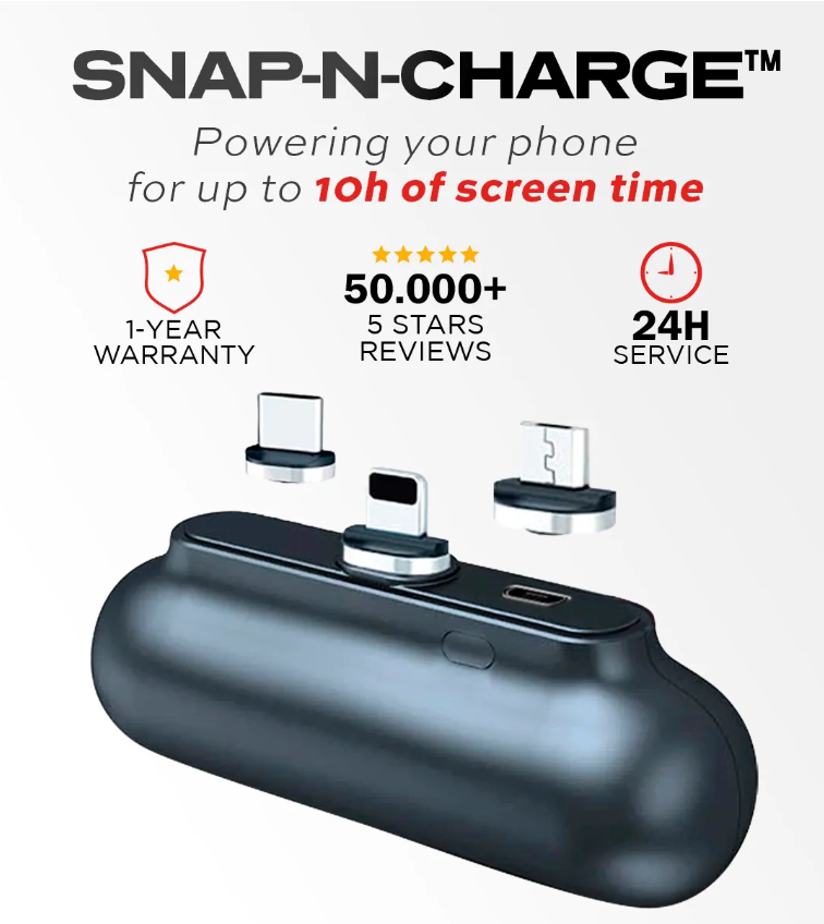 3-in-1 plug mini portable magnetic power bank