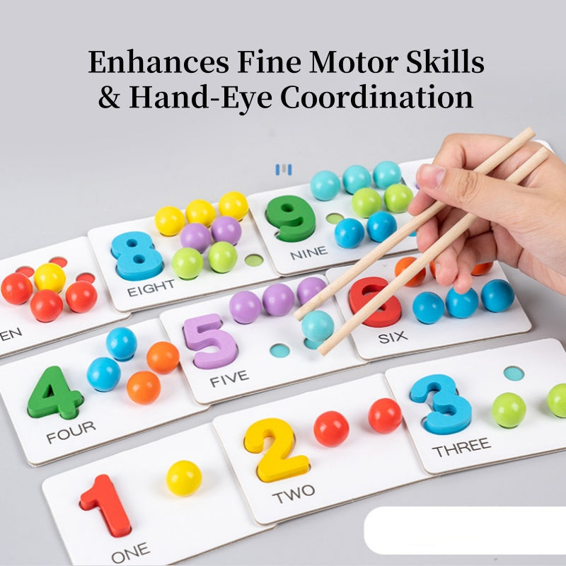 🏅Montessori Clip Bead Math Toy Set