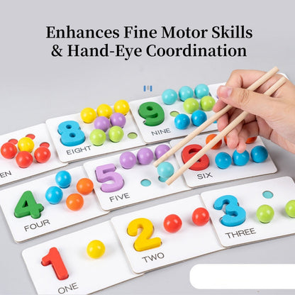 🏅Montessori Clip Bead Math Toy Set