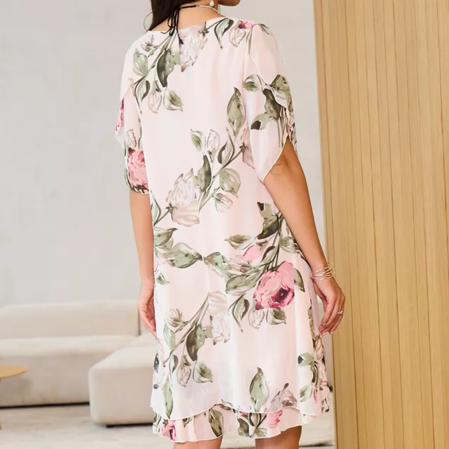 ⏳ Limited time 49% off! 💥Blush Petal Flow Chiffon Dress