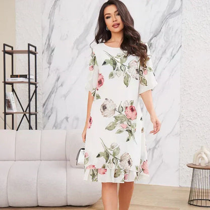⏳ Limited time 49% off! 💥Blush Petal Flow Chiffon Dress
