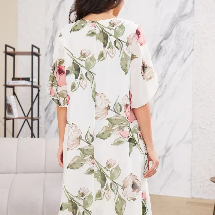 ⏳ Limited time 49% off! 💥Blush Petal Flow Chiffon Dress