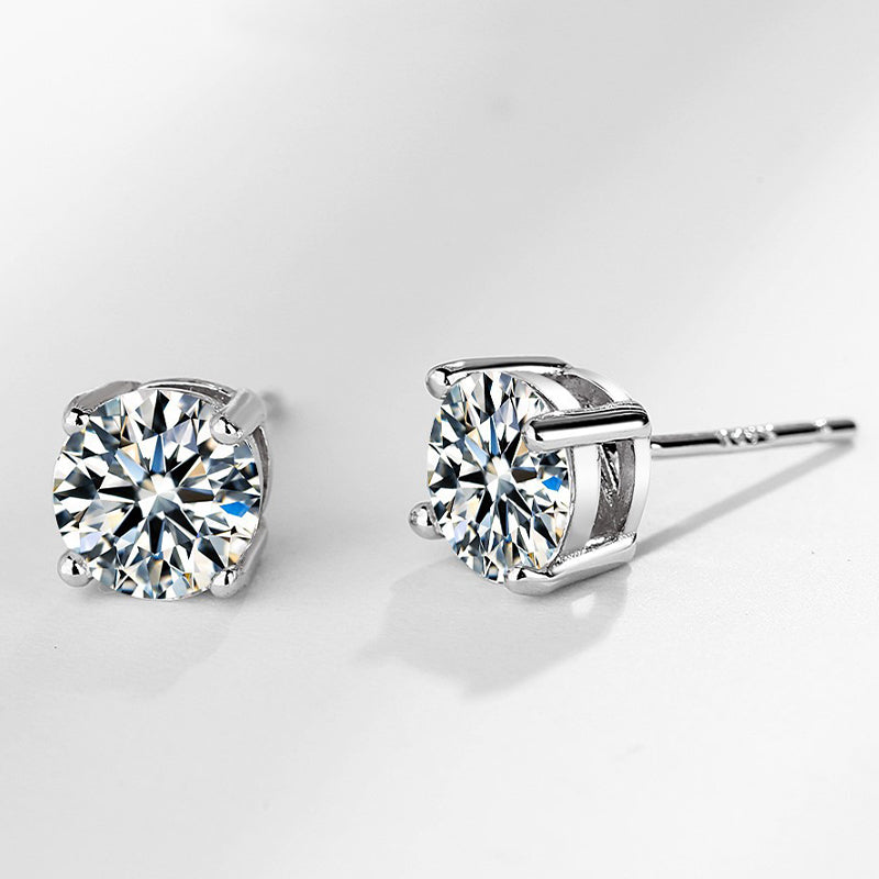 💎Captivant💎Boucles d'oreilles rondes scintillantes en moissanite✨