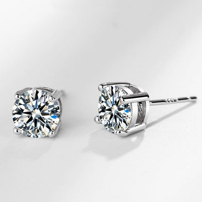 💎Captivant💎Boucles d'oreilles rondes scintillantes en moissanite✨