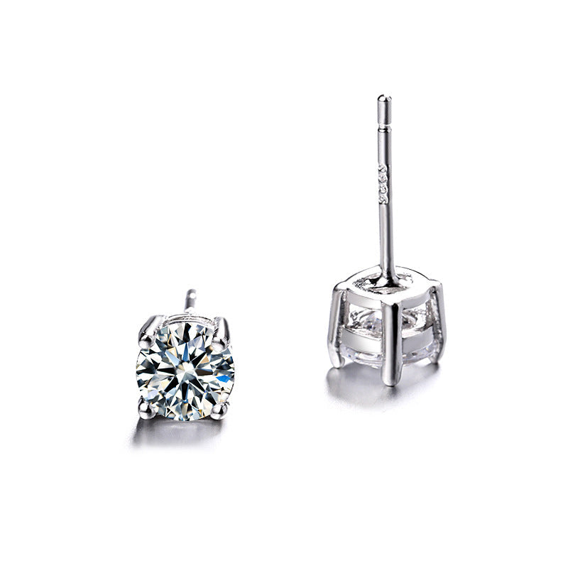 💎Captivant💎Boucles d'oreilles rondes scintillantes en moissanite✨