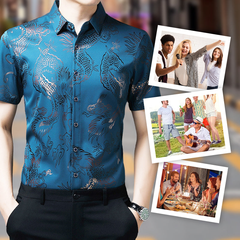 ✨Men's Ice Silk Short Sleeve Shirt👕