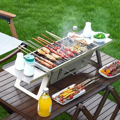 🔥Hot Sale 50% 0FF🔥Stainless Steel Folding Outdoor Barbecue（The more you buy, the higher the discount）