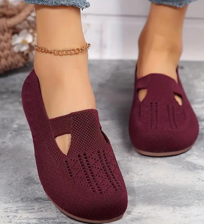 🔥Last Day 49% OFF🔥Women Walking Comfortable Breathable Knit Flats Shoes