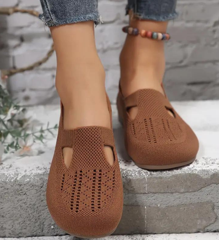 🔥Last Day 49% OFF🔥Women Walking Comfortable Breathable Knit Flats Shoes