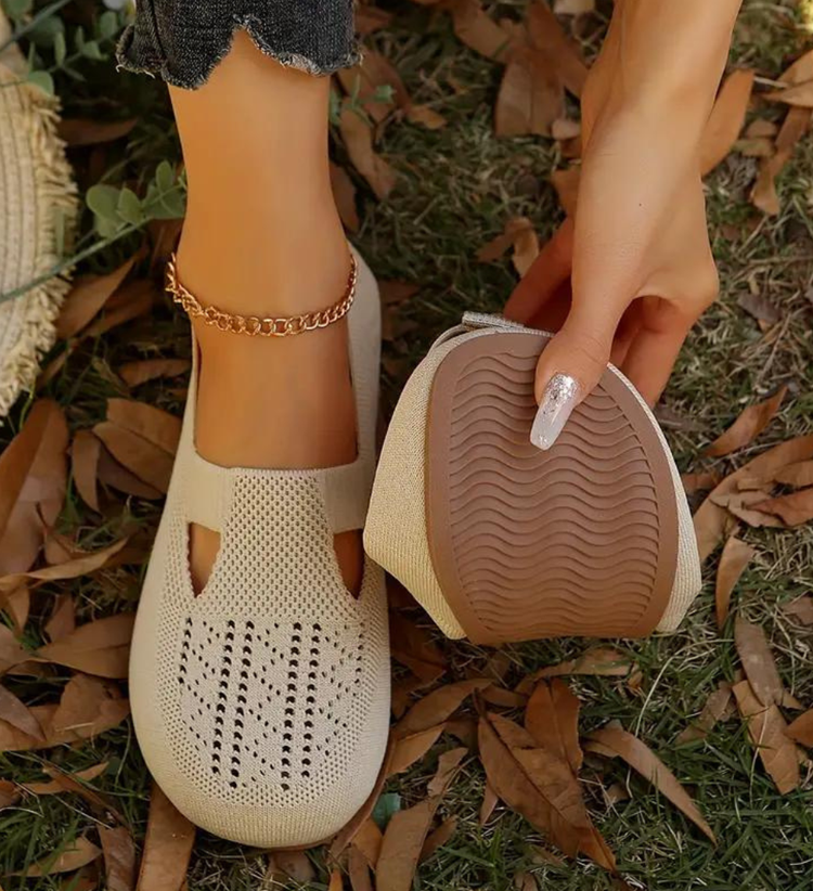 🔥Last Day 49% OFF🔥Women Walking Comfortable Breathable Knit Flats Shoes
