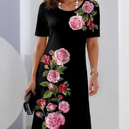 🌸Spring Specials💐 Rose Bloom Short Sleeve Dress
