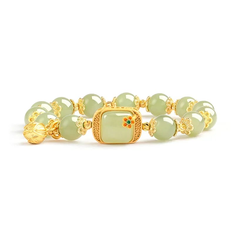 💥HOT SALE🌿Hotan Jade Beaded Bracelet