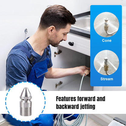 🔥2025 new hot sale🔥Rotary High-Pressure Sewer Jetting Nozzle