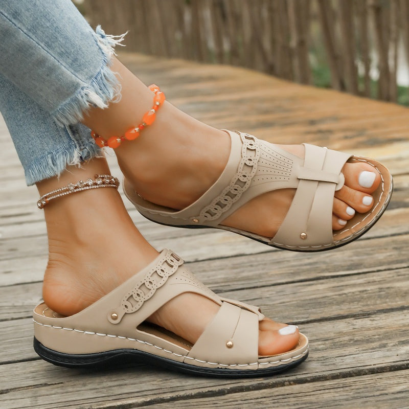 Women's Summer Stylish Cutout Platform Sandals