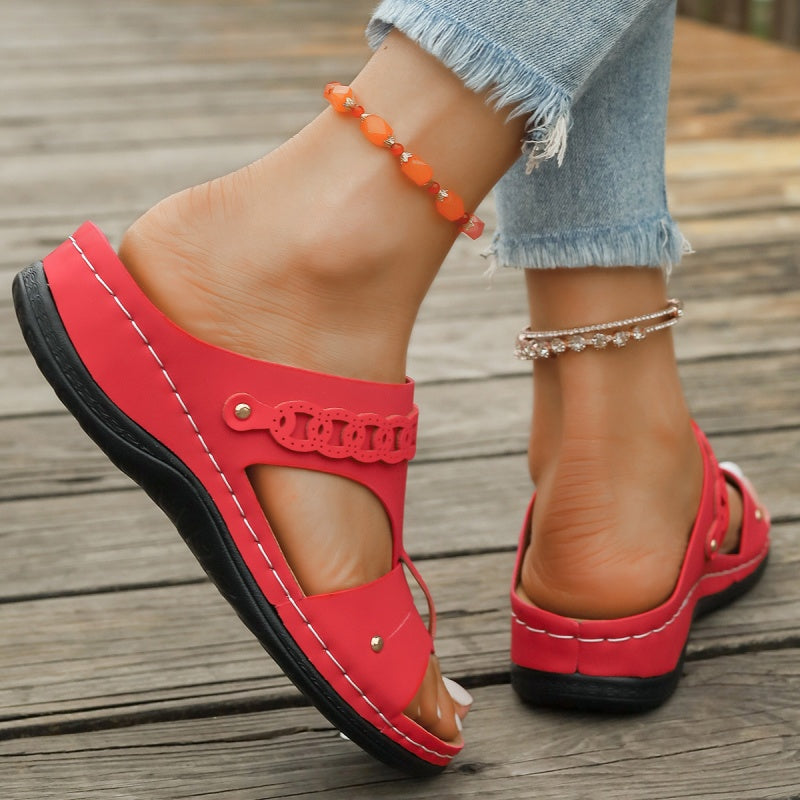 Women's Summer Stylish Cutout Platform Sandals