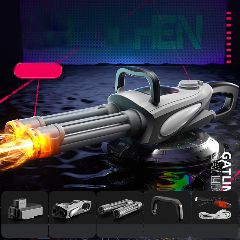 ⌛limited-time 50% off💥Double Barrel Gatling Electric Water Gun Set