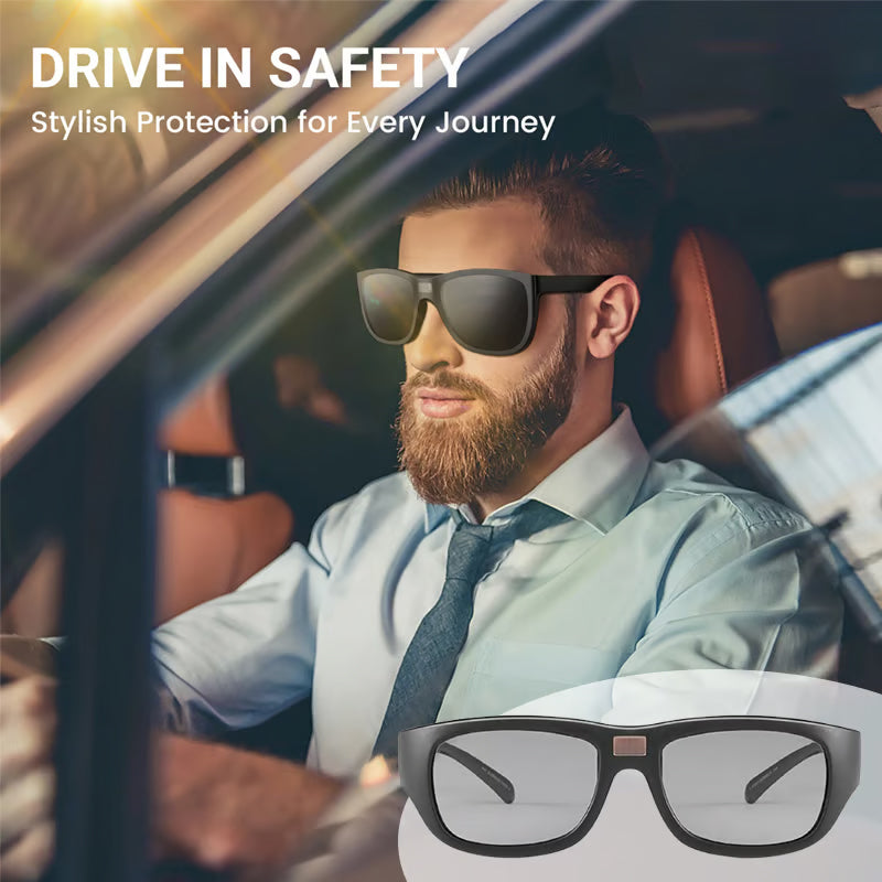 ⚡ Mother's Day Special Offer! Auto-Dimming Sunglasses - HD Vision in Any Light 🌥️🛡️ 100% UV Blocking