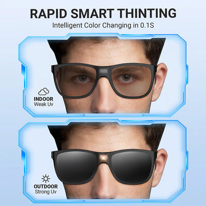 ⚡ Mother's Day Special Offer! Auto-Dimming Sunglasses - HD Vision in Any Light 🌥️🛡️ 100% UV Blocking