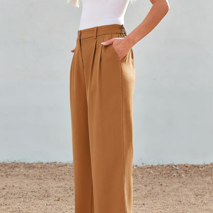 🌸Spring Blowout! 64% Off 👖Women's High-Waist Straight Leg Trousers — Effortless Style