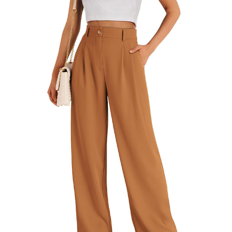 🌸Spring Blowout! 64% Off 👖Women's High-Waist Straight Leg Trousers — Effortless Style