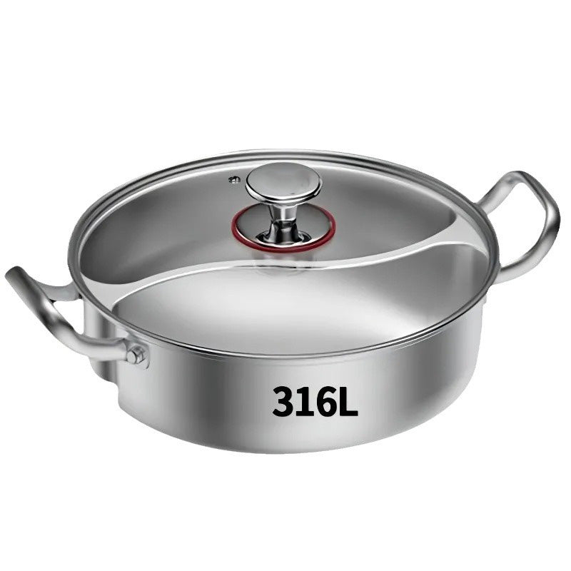 Thickened Stainless Steel Dual Flavor Hot Pot