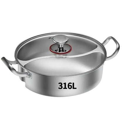 Thickened Stainless Steel Dual Flavor Hot Pot