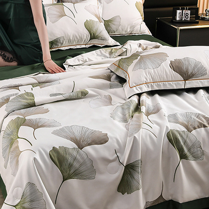 🔥Summer Limited Sale-50%Off🌸Cooling Breathable Floral Bed Sheet (4-Piece Set)