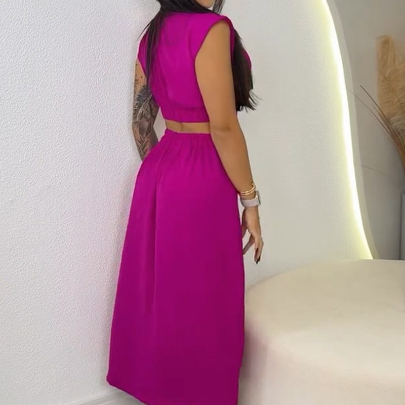 ✨ Women’s Cap Sleeve Split Dress | Flattering Fit