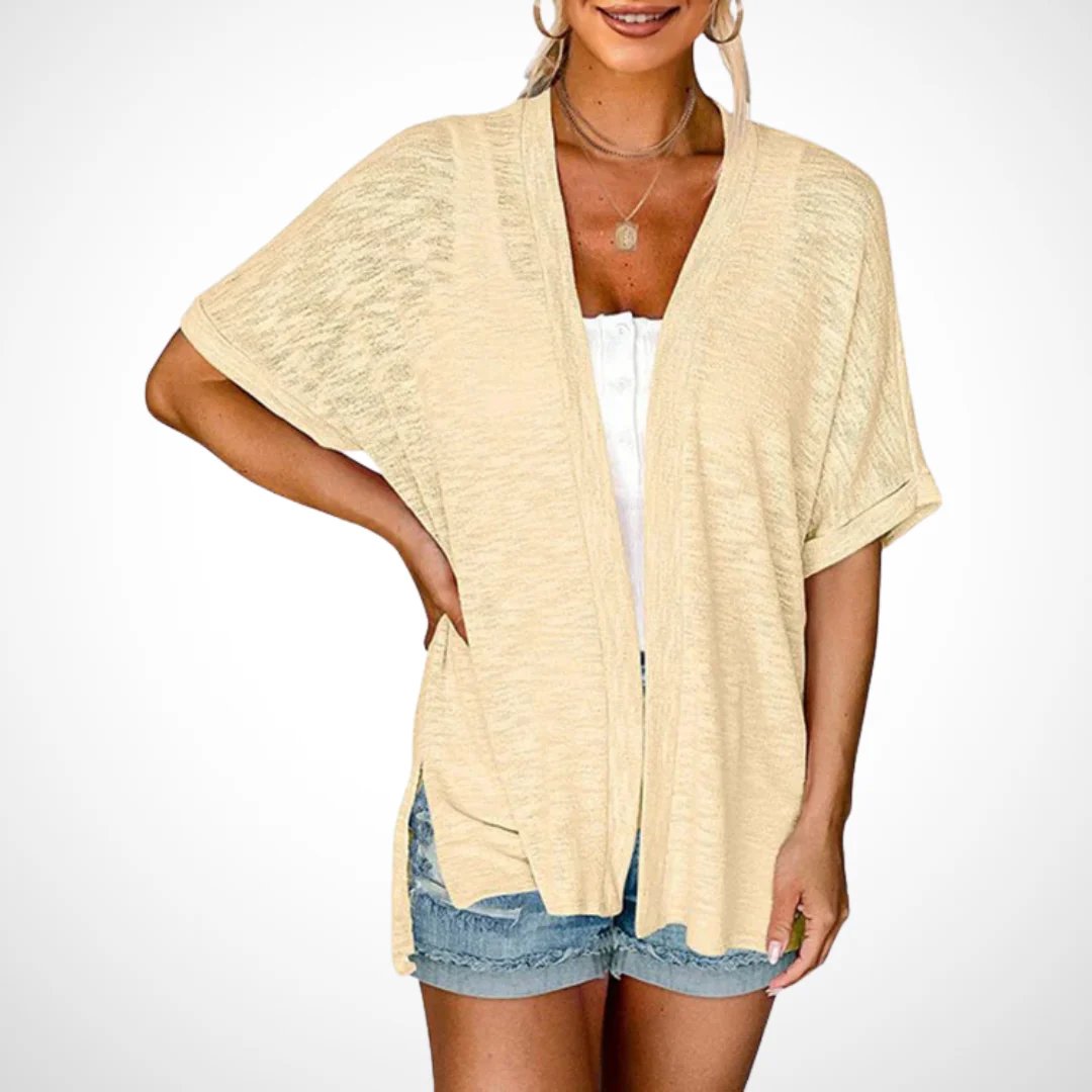 🔥Summer Hot Sale 49％ OFF🏳️‍🌈2025 New Stylish Flowy Short Sleeve Cardigan