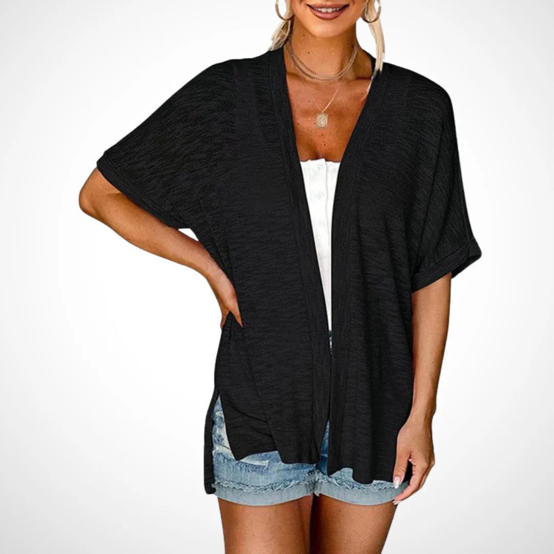 🔥Summer Hot Sale 49％ OFF🏳️‍🌈2025 New Stylish Flowy Short Sleeve Cardigan
