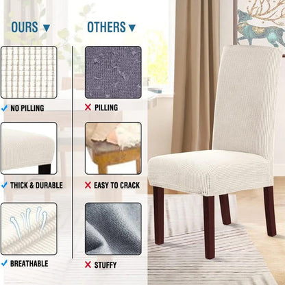 🪑 BUY 2 GET 3! ✨ STRETCH CHAIR COVER - One-Piece Design & Universal Fit, Spandex Material for Easy Installation, Protects Furniture from Stains and Wear 🛋️🌟