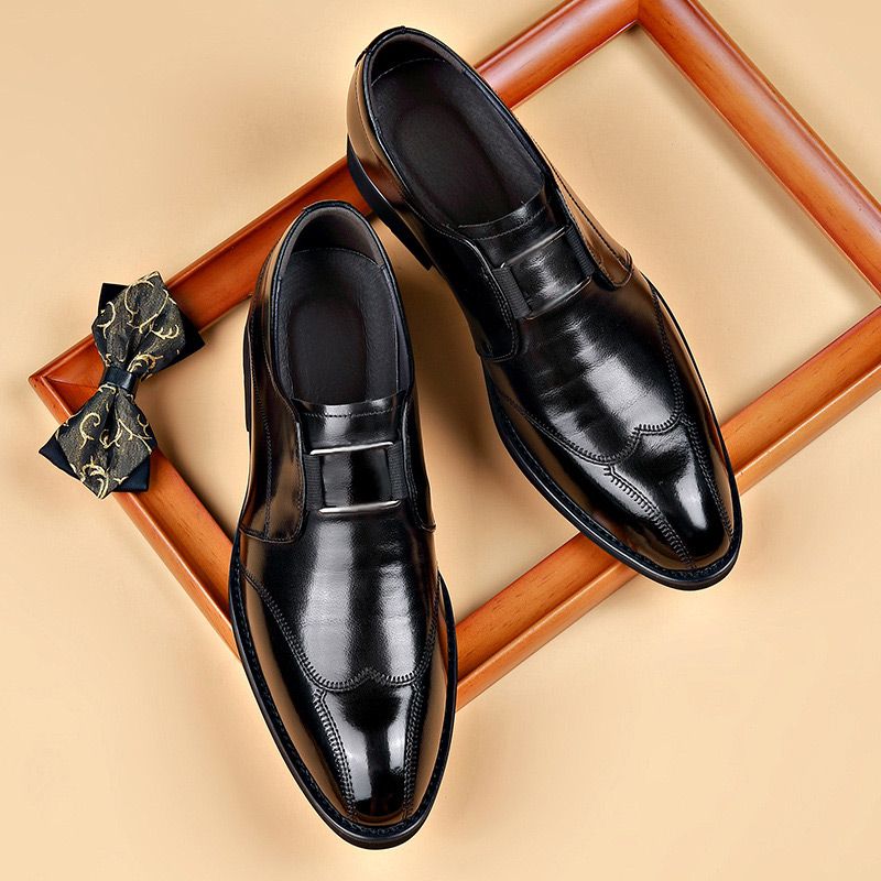 2025 new men's leather sports shoes