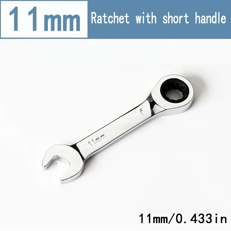 CR-V Steel Ratcheting Combination Wrench