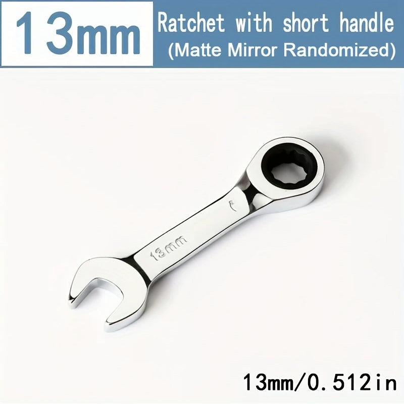 CR-V Steel Ratcheting Combination Wrench