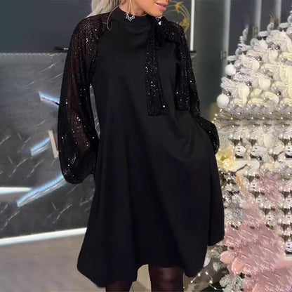 👠SIZE:S-3XL💋Women’s Sparkly Sequin Patchwork Dress