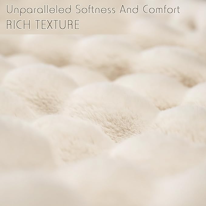 🍂Autumn Sale - 50% Off!🛏️Thickened Rabbit Plush&Milk Velvet Cover Blanket🫧Wrap up in Ultimate Comfort