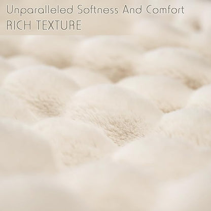 🍂Autumn Sale - 50% Off!🛏️Thickened Rabbit Plush&Milk Velvet Cover Blanket🫧Wrap up in Ultimate Comfort