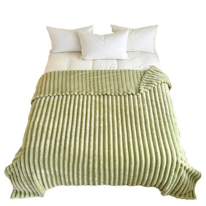 🍂Autumn Sale - 50% Off!🛏️Thickened Rabbit Plush&Milk Velvet Cover Blanket🫧Wrap up in Ultimate Comfort