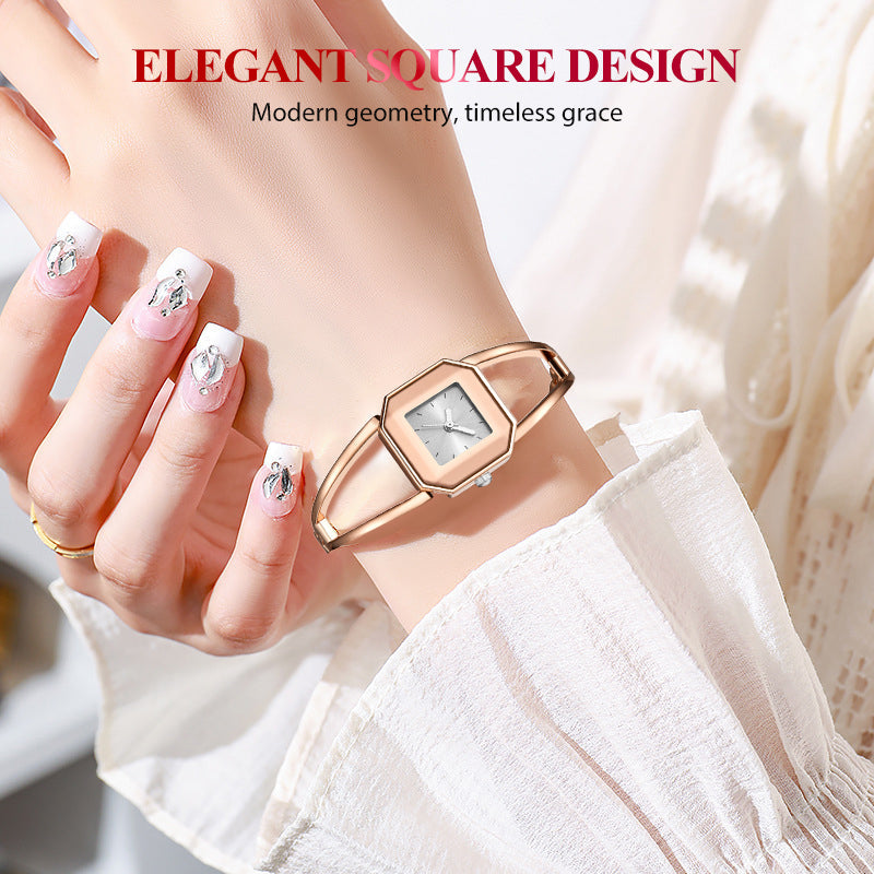 Minimalist Fashion Square Dial Quartz Watch