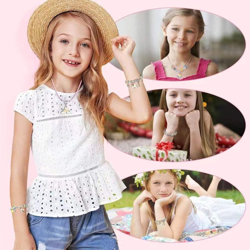 💥 50% OFF! 🎁 Charm Bracelet Jewelry Making Kit – Fun & Creative Crafting for All Ages 🎄