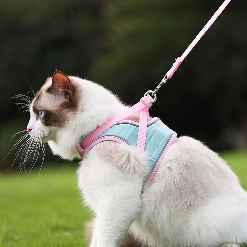 Anti-Escape Reflective Cat Harness with Leash
