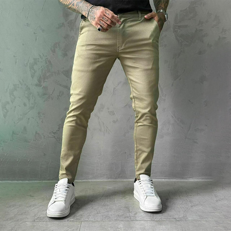 💥Men’s Slim-Fit Casual Solid Color Pants